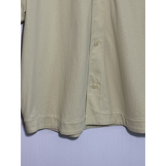 Everlane Baseball Shirt Mens XXL Green Premium Weight Button Front Short Sleeve - Picture 4 of 12